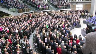 Bundesversammlung singt die Nationalhymne [upl. by Nomrac]