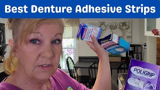 Best Denture Adhesive Strips  Secure Strips Poligrip Strips OR Seabond Denture Adhesive Strips [upl. by Marucci]