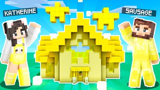 💛Minecraft ONE COLOR Build Battle vs SAUSAGE [upl. by Scriven524]