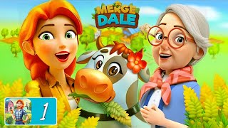 Merge Dale Family Farm VillageChapter1Nearby Island Mr Fluffys Farm Walkthroughgames [upl. by Hanahsuar]