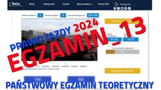 ✅❌Cały egzamin na prawo jazdy 2024❌✅ część 13  2024 kategoria B [upl. by Virendra]