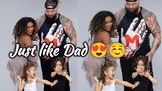 BRAY WYATT amp JOJO OFFERMAN’S KIDS ROCK TATTOOS LIKE THEIR DAD IN PRICELESS PHOTO SHOOT [upl. by Black]