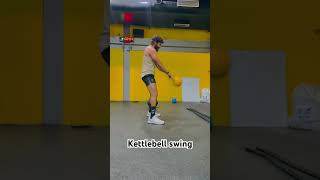 Kettlebell swing kettlebell kettlebellworkout kettlebellswing hiitworkout crossfit [upl. by Hplodur]