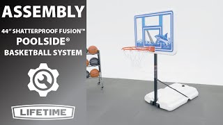 Lifetime 44quot Portable Poolside Basketball System  Lifetime Assembly Video [upl. by Rafaelia]