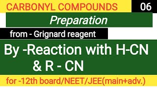 Preparation of carbonyl compounds from Grignard reagent [upl. by Ahsimrac229]