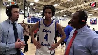 Kevin Saenz Interview Exeter Beats Berks Catholic [upl. by Ahsiner801]