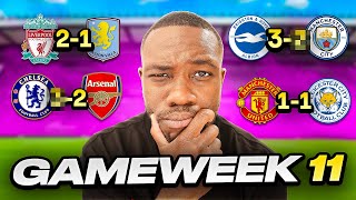 Predicting Gameweek 11 of the Premier League [upl. by Ahseneuq]