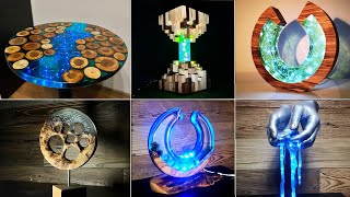 2h Amazing Epoxy Resin DIY Ideas  Tables  Lamps  Sculptures  Resin Art [upl. by Anthe]