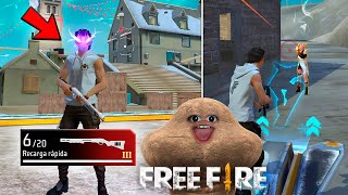 ¡NIEVE EN FREE FIRE NUEVOS PERSONAJES Y ESCOPETA ÉPICA en el Servidor Avanzado ❄️🔥 [upl. by Ydorb947]