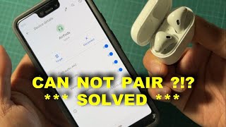 CAN NOT PAIR AIRPODS TO ANDROID SOLVED [upl. by Ainekahs]