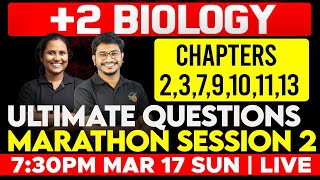 Plus Two Biology Public Exam  Ultimate Questions Marathon  2  Eduport Plus Two [upl. by Radnaxela258]