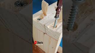 hidden boltsscrews without traces  Woodwork carpenter ASMR short [upl. by Flossie]