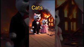 will the parents save our little catcatcuteecatsfunnycartoncuteanimationcutecatesshortsvideo [upl. by Eibbob]