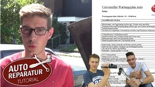 Kundendienst  Inspektion an deinem Fahrzeug ganz einfach selber machen Tutorial [upl. by Schindler831]