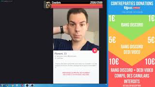 REPLAY TINDER 1h de fake Bgette  Business Tour entre kheys [upl. by Briano]