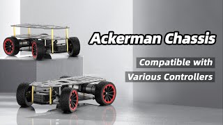 Ackerman Robot Car Chassis with Dual Encoder Motor for Various Controllers [upl. by Bunder]