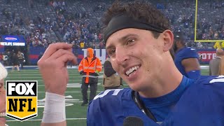 Thats all that matters is that W  Giants QB Tommy Devito after win vs Patriots [upl. by Gonnella64]