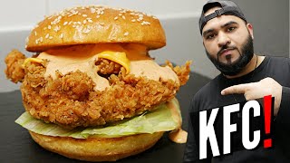 KFC ZINGER BURGER RECIPE  WITH SAUCE [upl. by Eittol851]