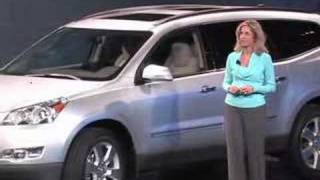 GM unveils the 2009 Chevy Traverse at Chicago [upl. by Ynohtna574]