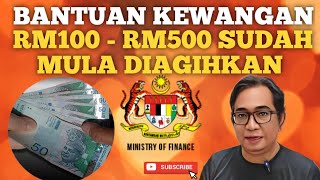 BAYARAN BANTUAN RM100RM500 SUDAH MULA DIAGIHKAN TAHNIAH [upl. by Tris]