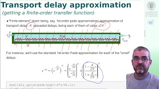 Transport Delay Approximation to ODE simulation comparison of PDE Pade finite elements [upl. by Anavrin]