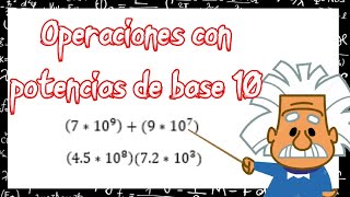 ¿Cómo realizar operaciones con potencias de base 10 [upl. by Atteuqal]