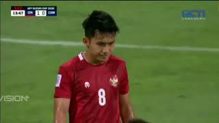 Full indonesia vs kamboja 42 2021 Highlights amp goals AFF Suzuki cup 2020 [upl. by Sibby]