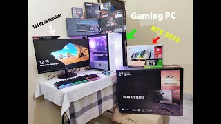 Build my dream PC with RTX 3070  Ryzen 5 3600  NX800 white  For Gaming streaming and Editing [upl. by Yrallam15]