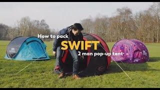 How to Pack a 2 Person Pop Up Tent  Qik Tips  Swift [upl. by Ariana]