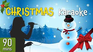 The Christmas Karaoke  90 minutes with the Best Christmas Songs with lyrics [upl. by Hiroshi795]