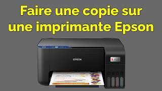 Comment faire une photocopie avec une imprimante Epson [upl. by Auhesoj272]