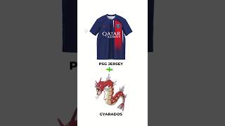 PSG jersey combined with Gyarados footballkit jerseydesign [upl. by Carleen710]