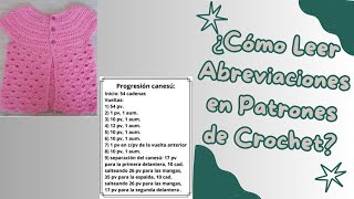 Descifra las Abreviaciones de Crochet Aprende a Leer Patrones Fácilmente [upl. by Vallie900]