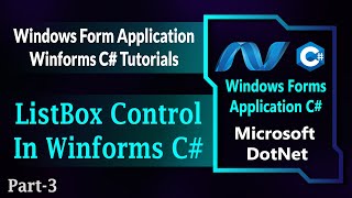 03  ListBox Control In Winforms C  ListBox In Windows Forms Application Csharp HindiUrdu [upl. by Clemmy]