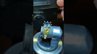 Diomand ring💍making🌼🥰 youtubeshortgemsstone shortvideojewellery gemsoneringsbangles realstone [upl. by Jarvis]