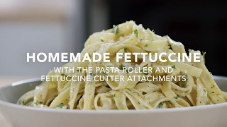 Fettuccine Pasta Recipe with the KitchenAid® Pasta Attachments [upl. by Mignonne]