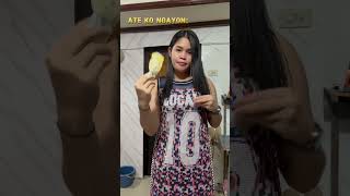 Ate ko Noon Vs Ate ko Ngayon trending comedy transition capcut [upl. by Stich]