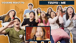 COUSINS REACT TO TZUYU MELODY PROJECT “ME Taylor Swift” Cover by TZUYU Feat Bang Chan of SKZ [upl. by Llennhoj]