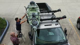 Yakima Showdown Kayak Loader  roof rack Installation [upl. by Yarezed]