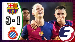 FULL MATCH HIGHLIGHTS  FC BARCELONA 31 ESPANYOL  ALL GOALS AND SKILLS  LA LIGA 20242025 [upl. by Ramirolg]