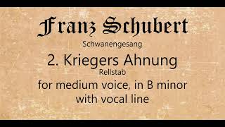 2 Kriegers Ahnung for medium voice with vocal line [upl. by Tala62]