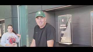 Michigan State offensive coordinator Brian Lindgren 9324 [upl. by Sorilda695]