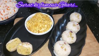 Ghari😋 Surat ki famous dish  Chandi padvo special recipe  Ghari and bhusu  Sweet [upl. by England509]