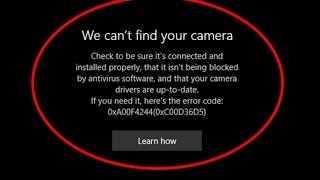 Fix We cant find your cameraError code 0xA00F42440xC00D36D5 in Windows 10 [upl. by Tung]