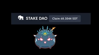 Stake DAO Airdrop Claim  Overview [upl. by Akessej]