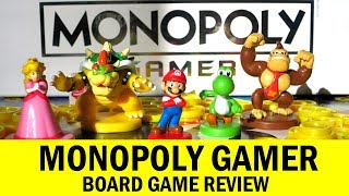 Monopoly Gamer Board Game How To Play Review amp Runthrough  Mario Kart [upl. by Dyol957]