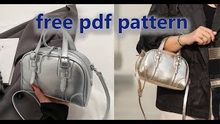 free pdf Pattern for leather women bags [upl. by Anerys395]