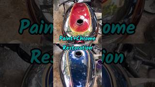 Old Model Bullet Machismo 350 Paint Restoration In Mayapuri [upl. by Lraed]