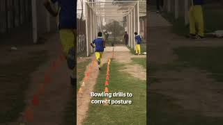 Bowling practice to correct posture cricketfitness cricket cricketlover shorts [upl. by Bianca]