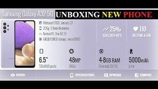 Samsung Galaxy A32 5G Unboxing amp Review with Impression [upl. by Atirehs]